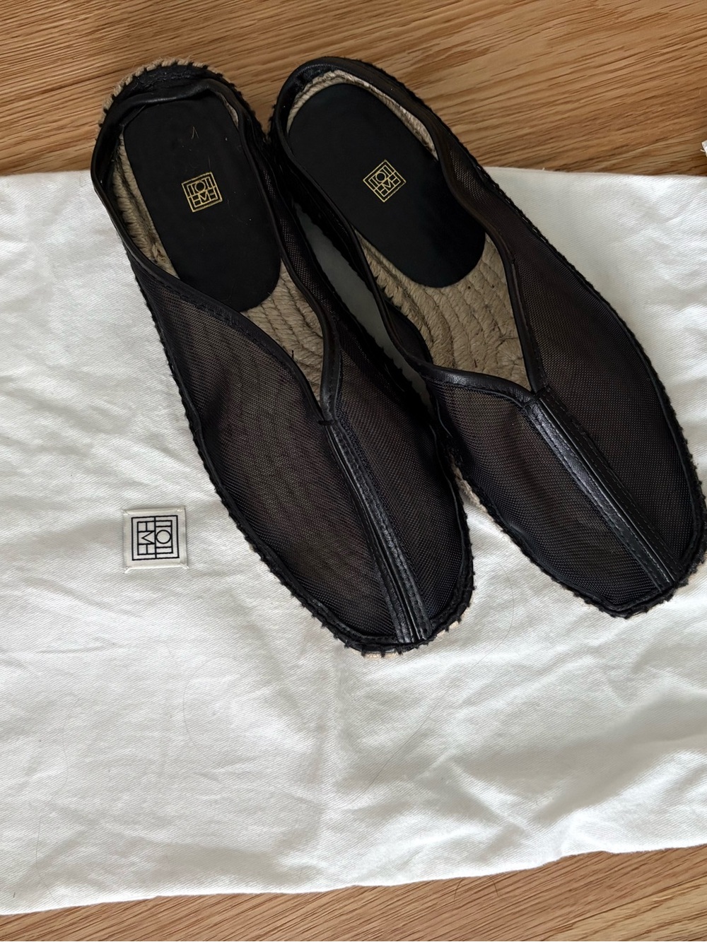 Toteme Mesh Espadrille Mules